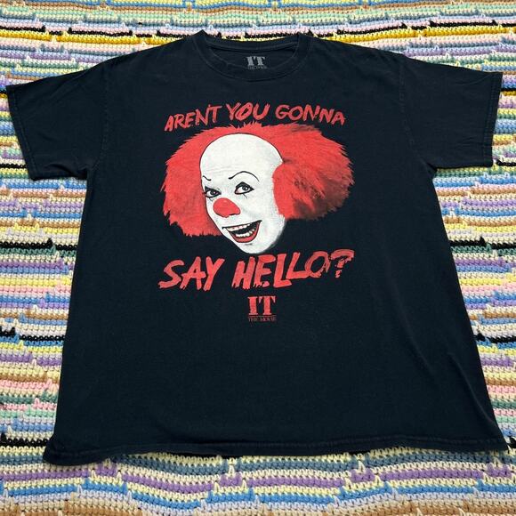 90s Pennywise It Stephen King horror movie graphic tee - Picture 2 of 4